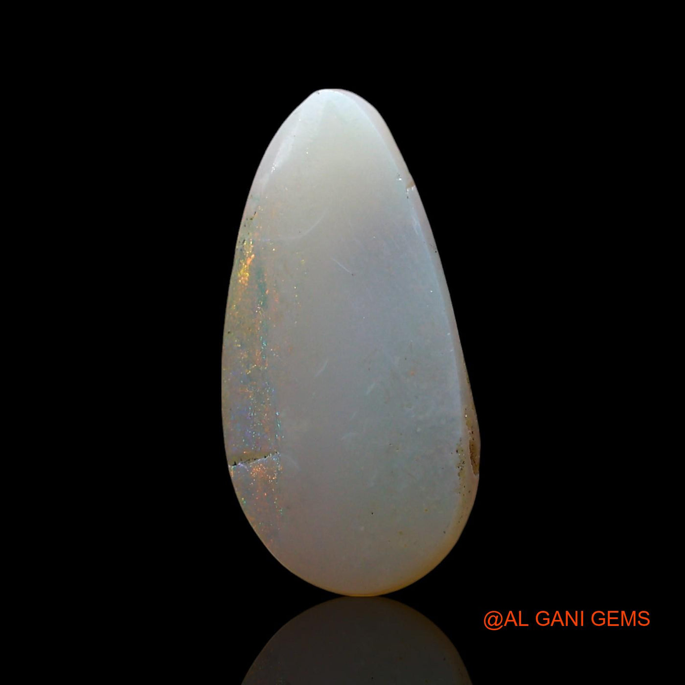 Natural Fire Opal Gemstone 2.00 Cts Loose Pear Cabochon From Australia 13x6x4 mm AE-585