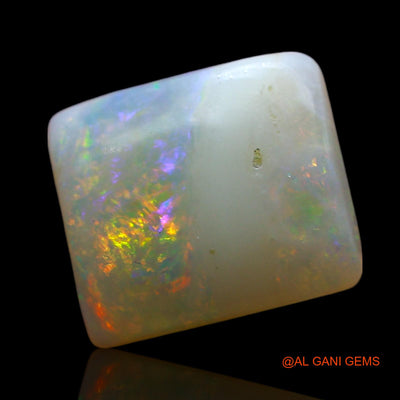 2.00 Cts Natural Australian Fire Opal Loose Gemstone Square Cabochon 9x8x3 mm AE-586