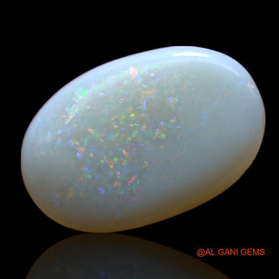 1.00 Cts Unheated Australian Fire Opal Loose Gemstone Oval Cabochon Natural 12x8x2 mm AE-589
