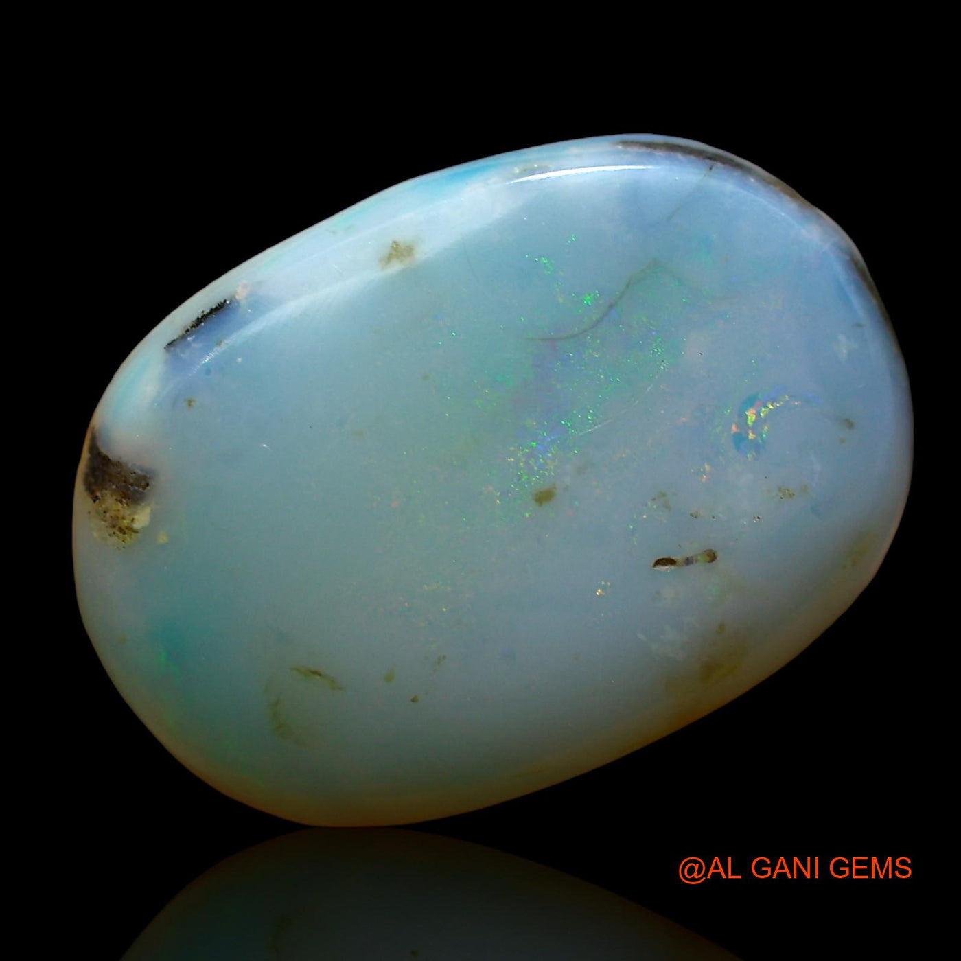 6.00 Cts Unheated Australian Fire Opal Loose Gemstone Oval Cabochon Natural 17x12x4 mm AE-58