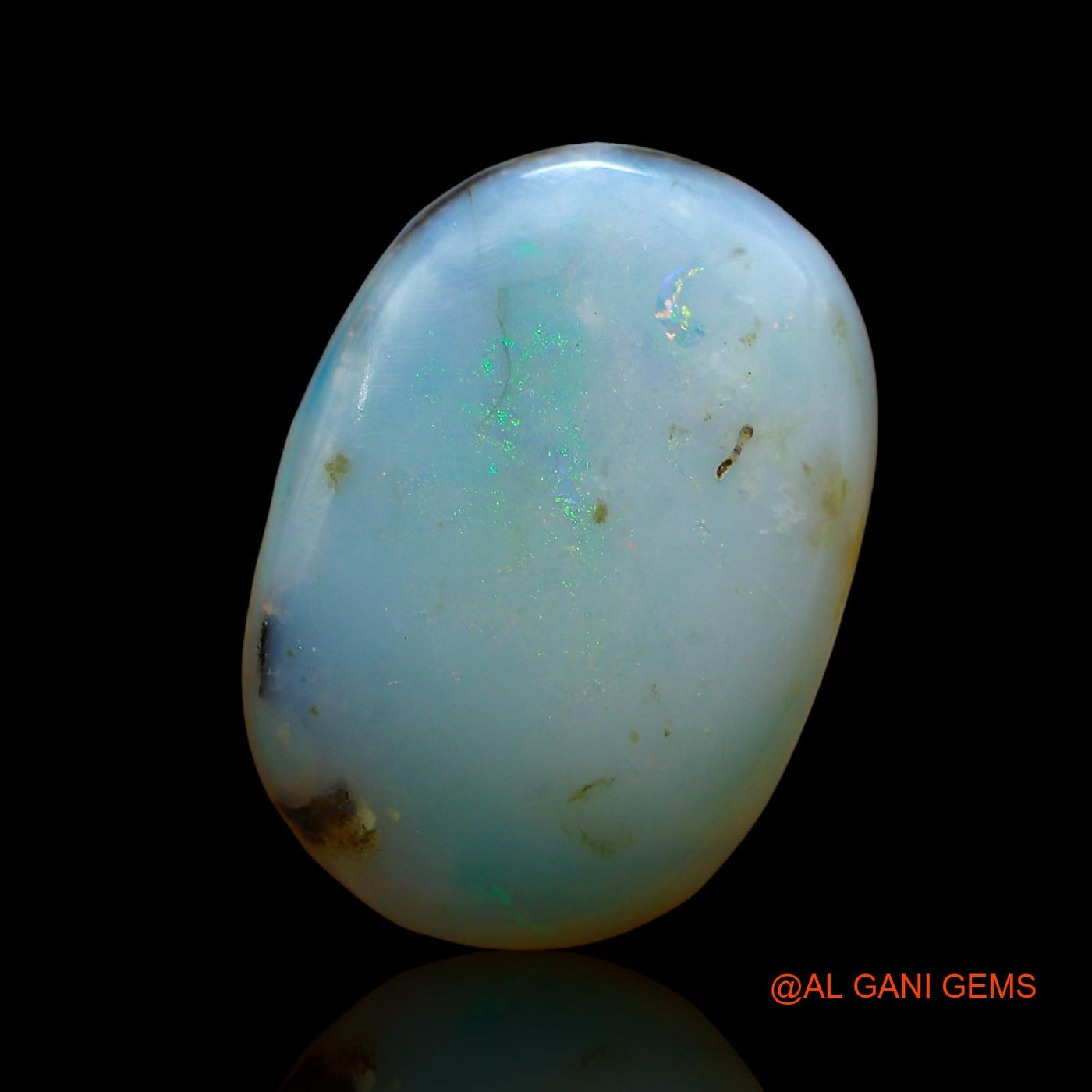 6.00 Cts Unheated Australian Fire Opal Loose Gemstone Oval Cabochon Natural 17x12x4 mm AE-58