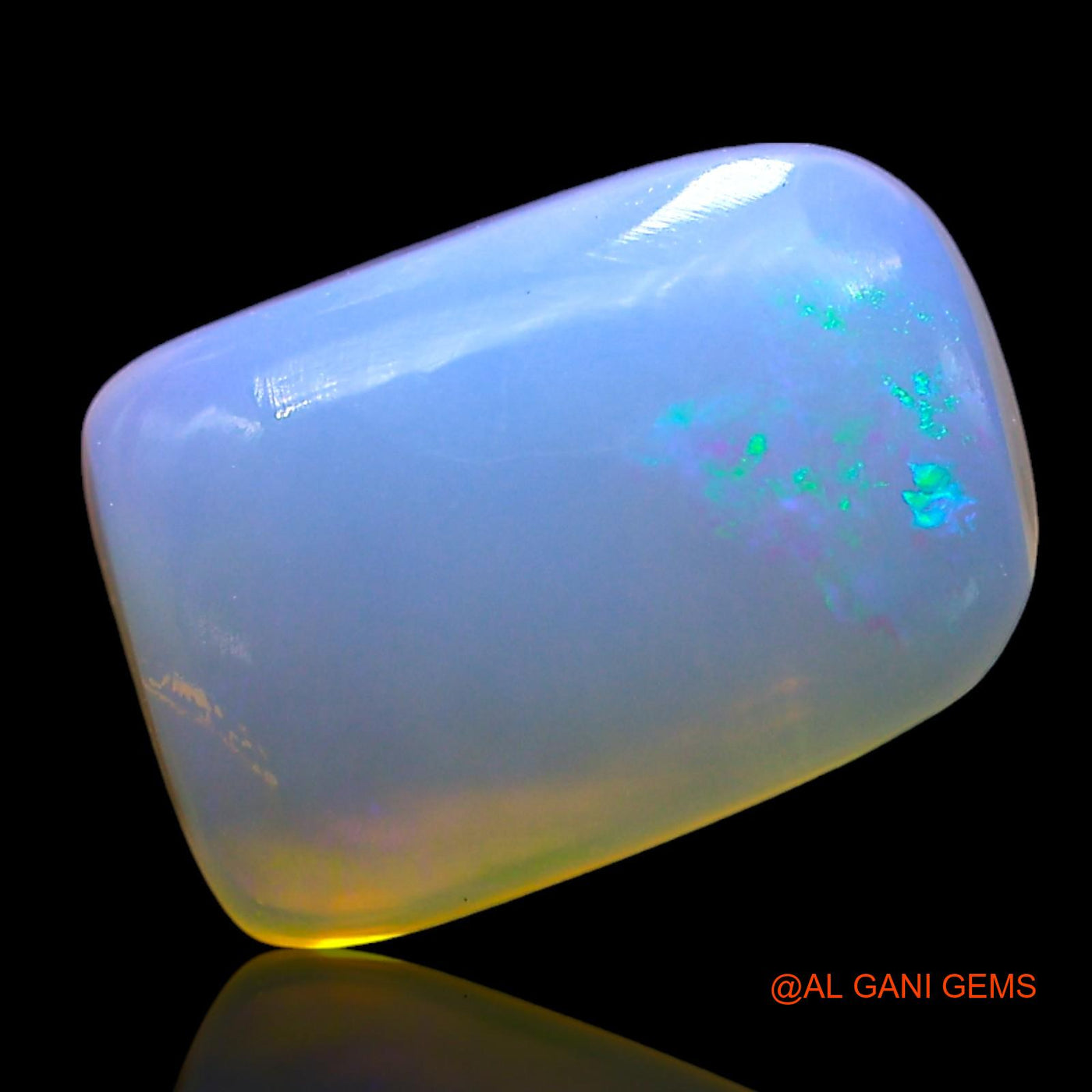 2.00 Cts Unheated Australian Fire Opal Loose Gemstone Square Cabochon Natural 12x7x5 mm AE-592