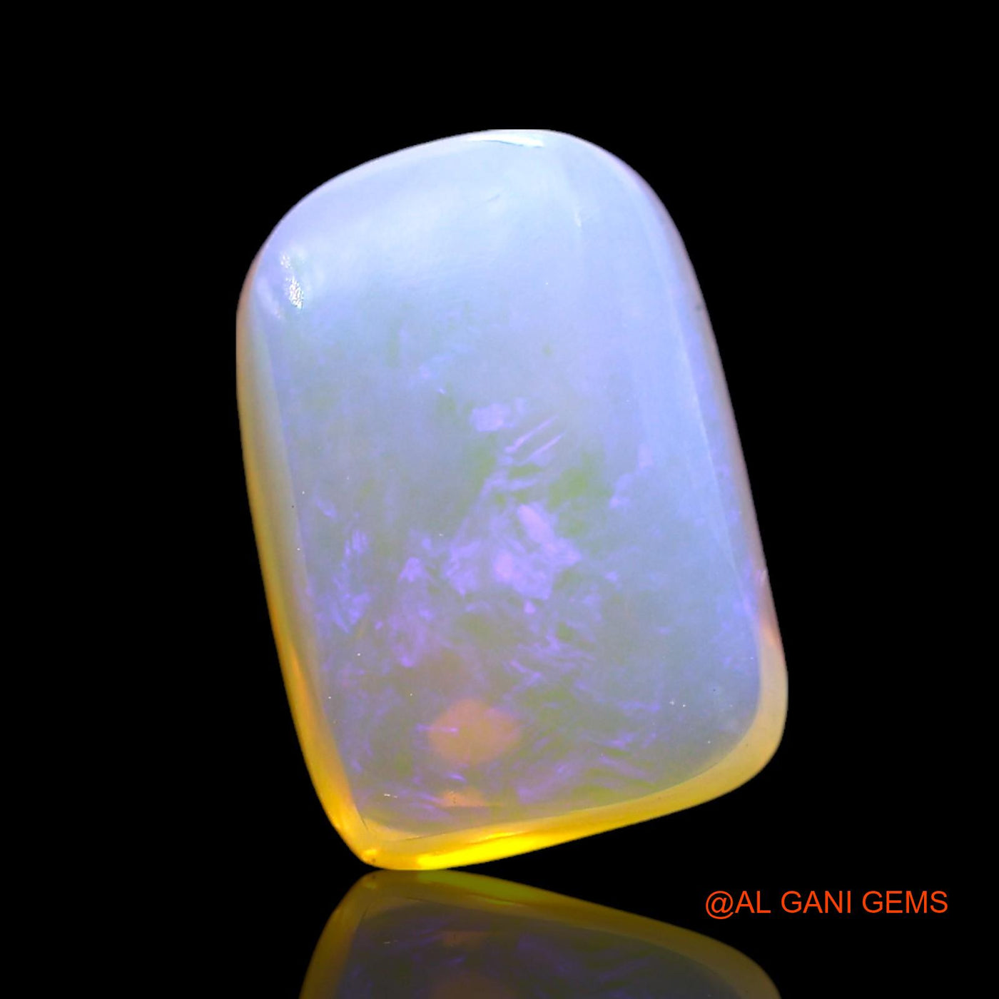 2.00 Cts Unheated Australian Fire Opal Loose Gemstone Square Cabochon Natural 12x7x5 mm AE-592