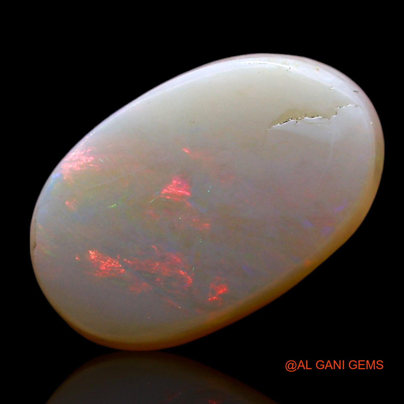 2.00 Cts Natural Australian Fire Opal Loose Gemstone Oval Cabochon 11x7x3 mm AE-593