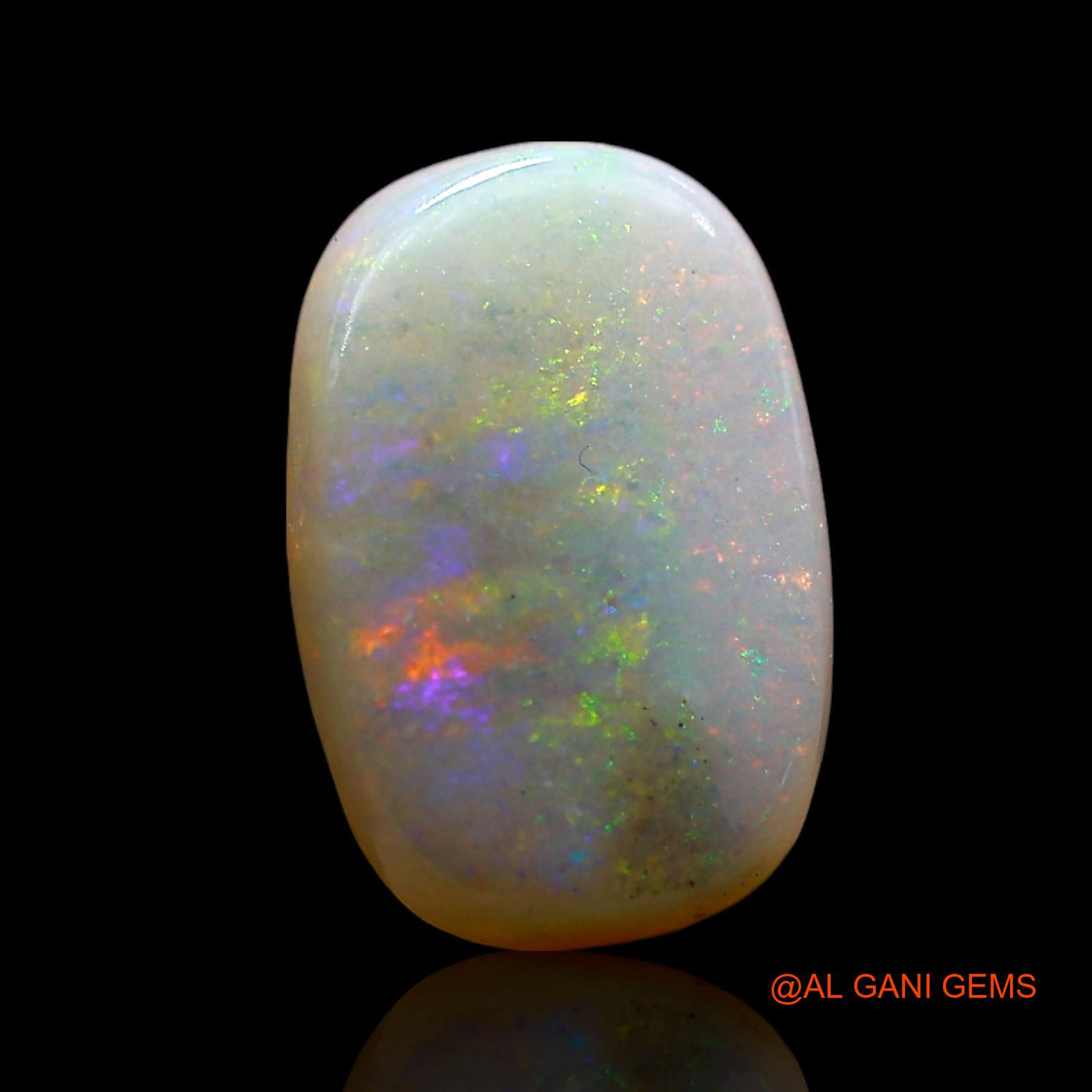 1.00 Cts Natural Australian Fire Opal Loose Gemstone Oval Cabochon 11x7x2 mm AE-595