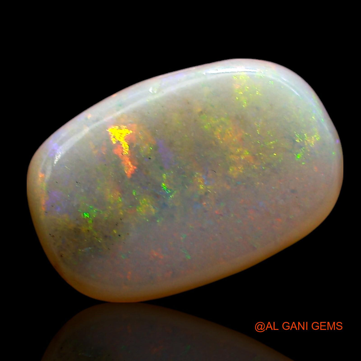 1.00 Cts Natural Australian Fire Opal Loose Gemstone Oval Cabochon 11x7x2 mm AE-595