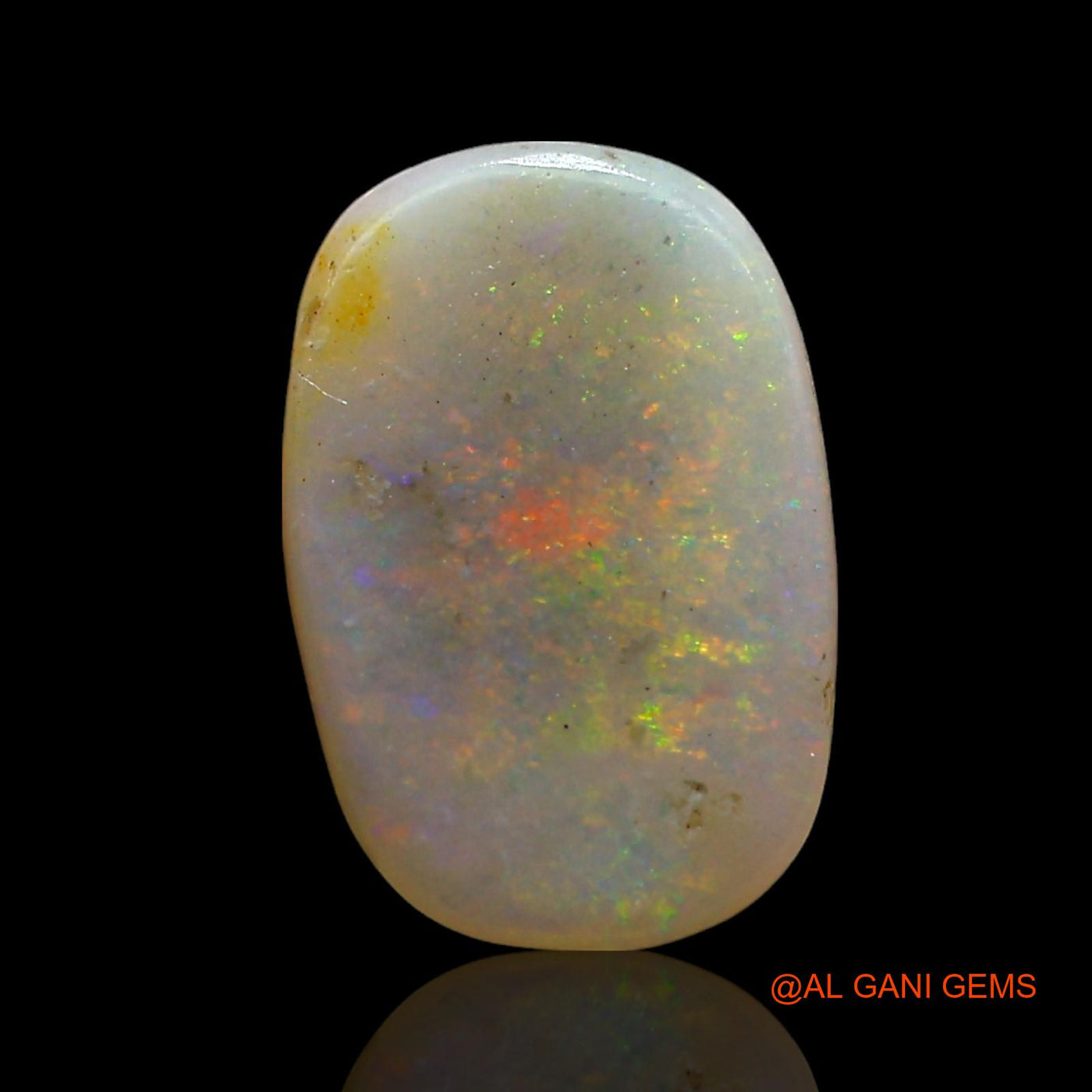 1.00 Cts Natural Australian Fire Opal Loose Gemstone Oval Cabochon 11x7x2 mm AE-595