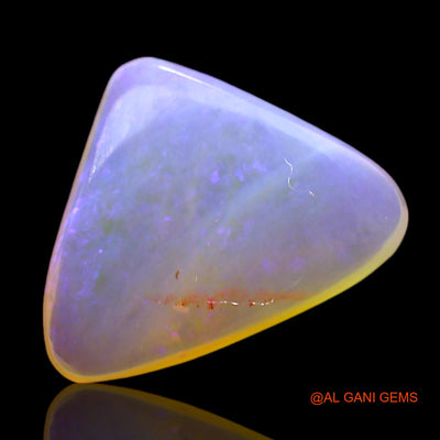 1.00 Cts Unheated Australian Fire Opal Loose Gemstone Trillion Cabochon Natural 11x8x3 mm AE-596