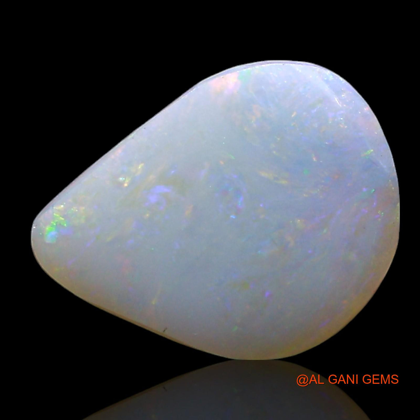 2.00 Cts Natural Australian Fire Opal Loose Gemstone Pear Cabochon 10x8x4 mm AE-598