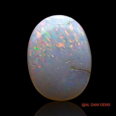 1.00 Cts Unheated Australian Fire Opal Loose Gemstone Oval Cabochon Natural 10x8x2 mm AE-599
