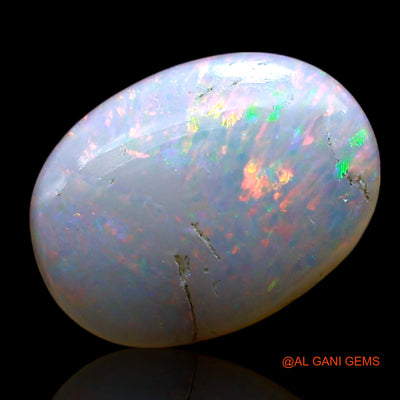 1.00 Cts Unheated Australian Fire Opal Loose Gemstone Oval Cabochon Natural 10x8x2 mm AE-599