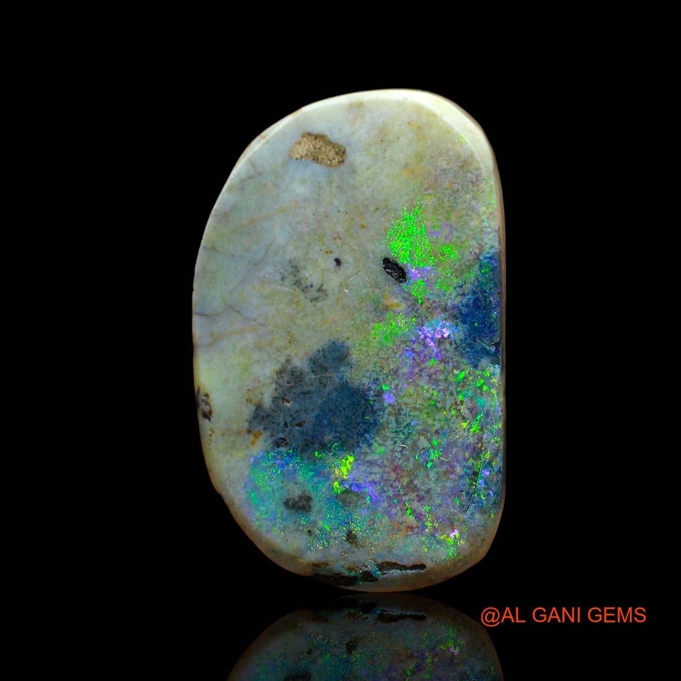 13.00 Cts Natural Australian Fire Opal Loose Gemstone Fancy Cabochon 24x15x5 mm AE-5