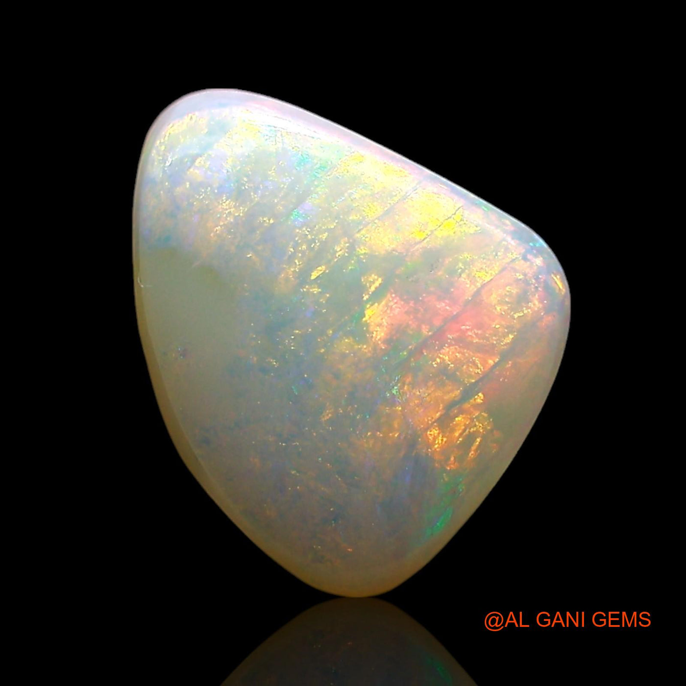 2.00 Cts Natural Australian Fire Opal Loose Gemstone Fancy Cabochon 10x8x4 mm AE-600