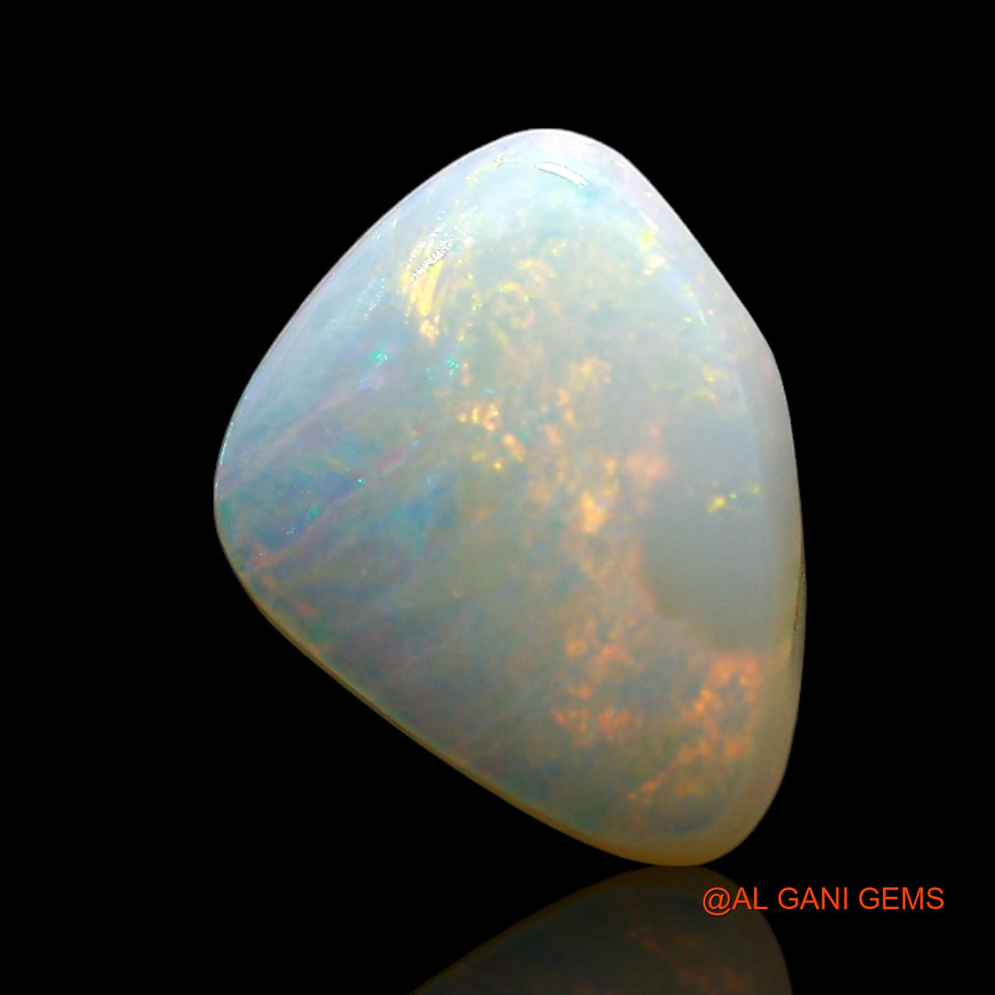 2.00 Cts Natural Australian Fire Opal Loose Gemstone Fancy Cabochon 10x8x4 mm AE-600