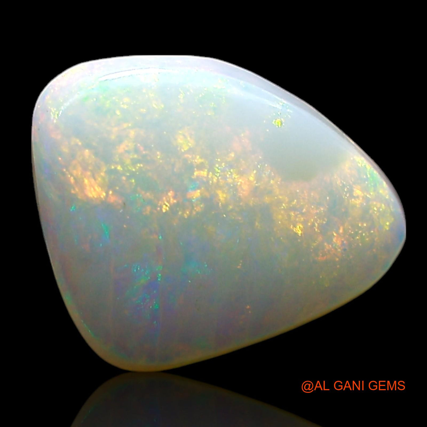 2.00 Cts Natural Australian Fire Opal Loose Gemstone Fancy Cabochon 10x8x4 mm AE-600