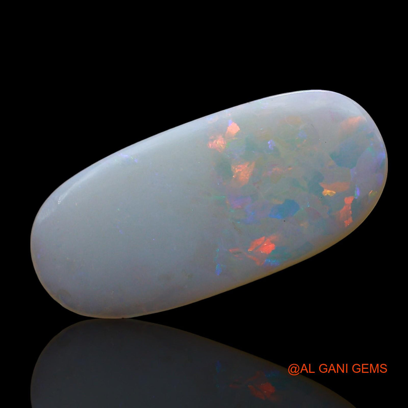 3.00 Cts Natural Australian Fire Opal Oval Cabochon Loose Gemstone For Jewelry 22x10x2 mm AE-601