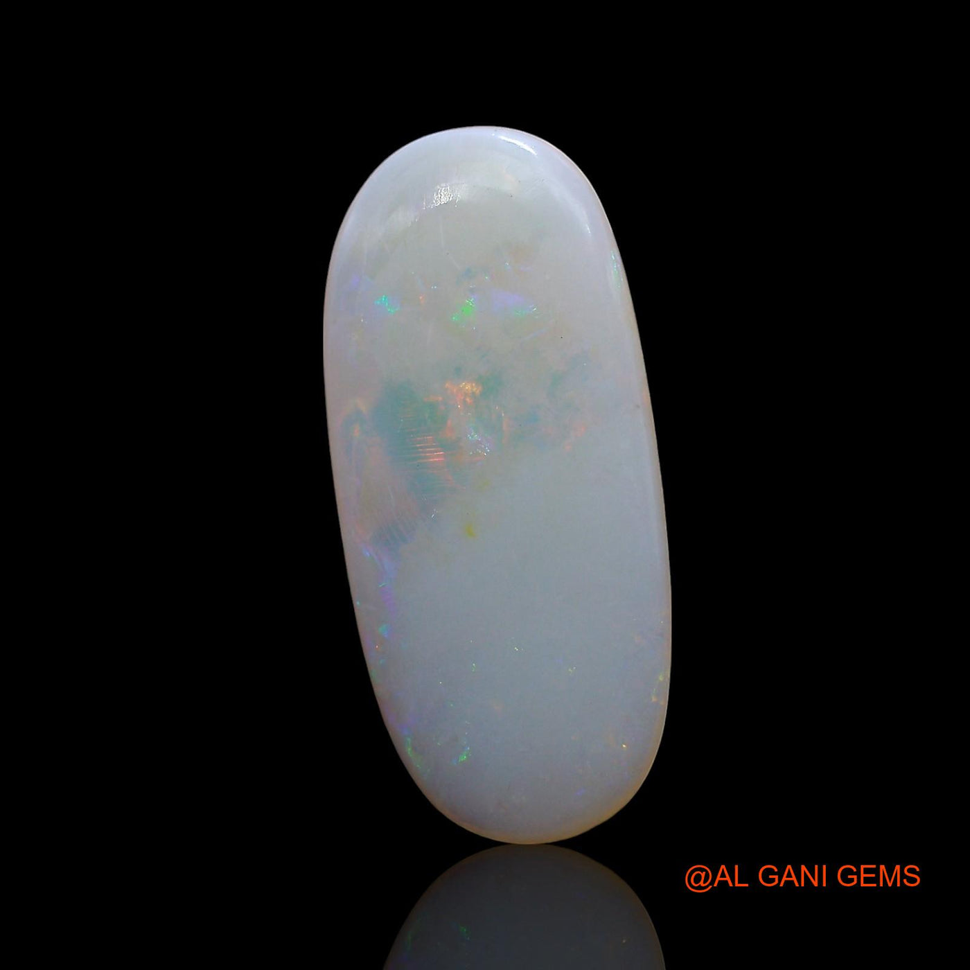 3.00 Cts Natural Australian Fire Opal Oval Cabochon Loose Gemstone For Jewelry 22x10x2 mm AE-601