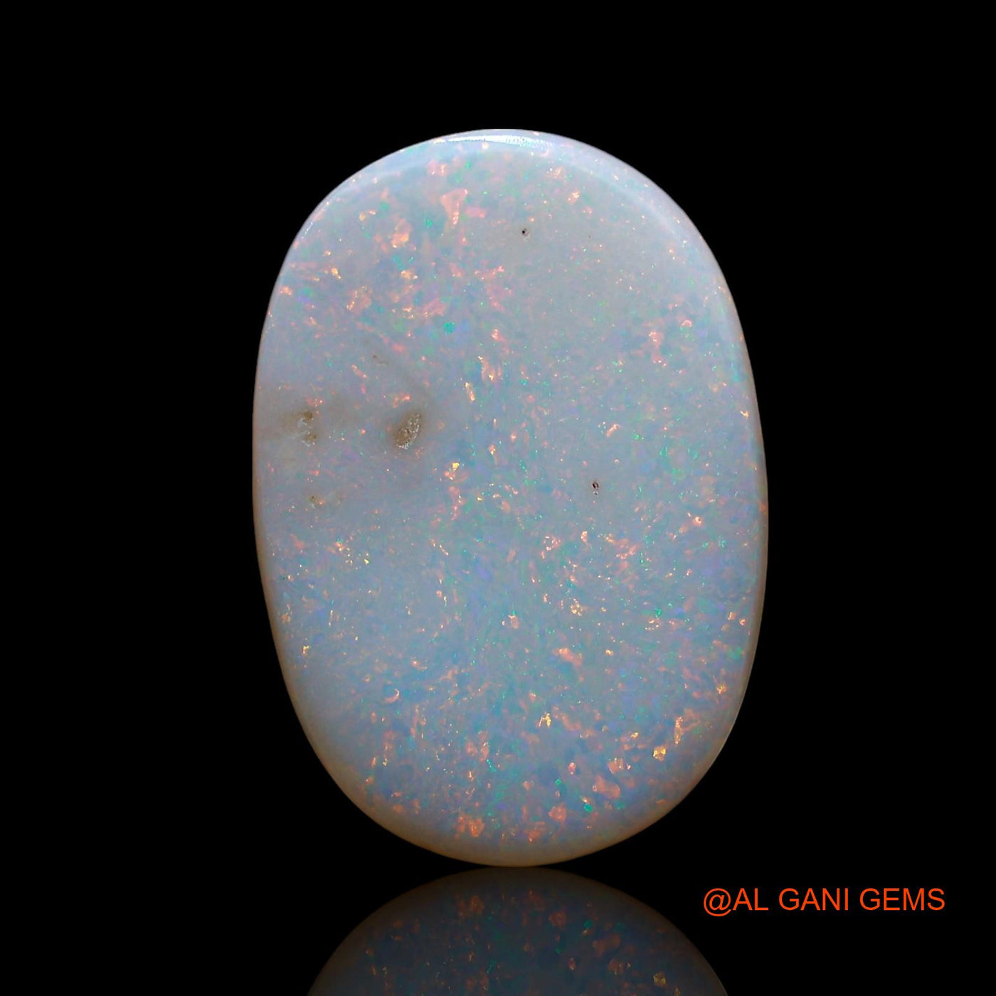 Natural Fire Opal Gemstone 3.00 Cts Loose Oval Cabochon From Australia 19x13x2 mm AE-602