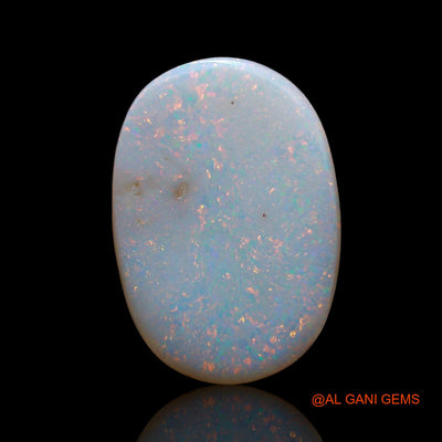 Natural Fire Opal Gemstone 3.00 Cts Loose Oval Cabochon From Australia 19x13x2 mm AE-602