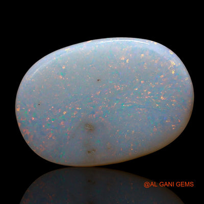 Natural Fire Opal Gemstone 3.00 Cts Loose Oval Cabochon From Australia 19x13x2 mm AE-602