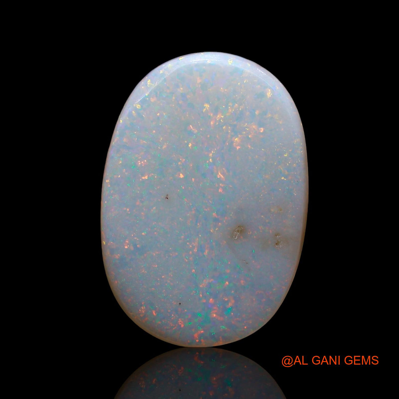 Natural Fire Opal Gemstone 3.00 Cts Loose Oval Cabochon From Australia 19x13x2 mm AE-602