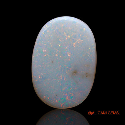 Natural Fire Opal Gemstone 3.00 Cts Loose Oval Cabochon From Australia 19x13x2 mm AE-602