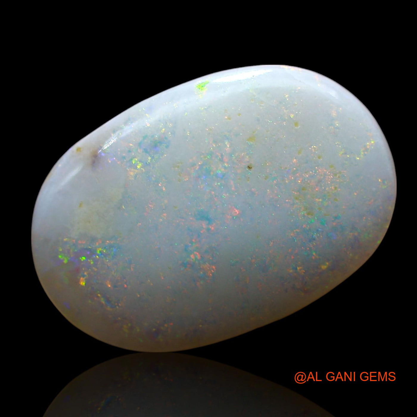 Natural Fire Opal Gemstone 7.00 Cts Loose Oval Cabochon From Australia 19x13x4 mm AE-603