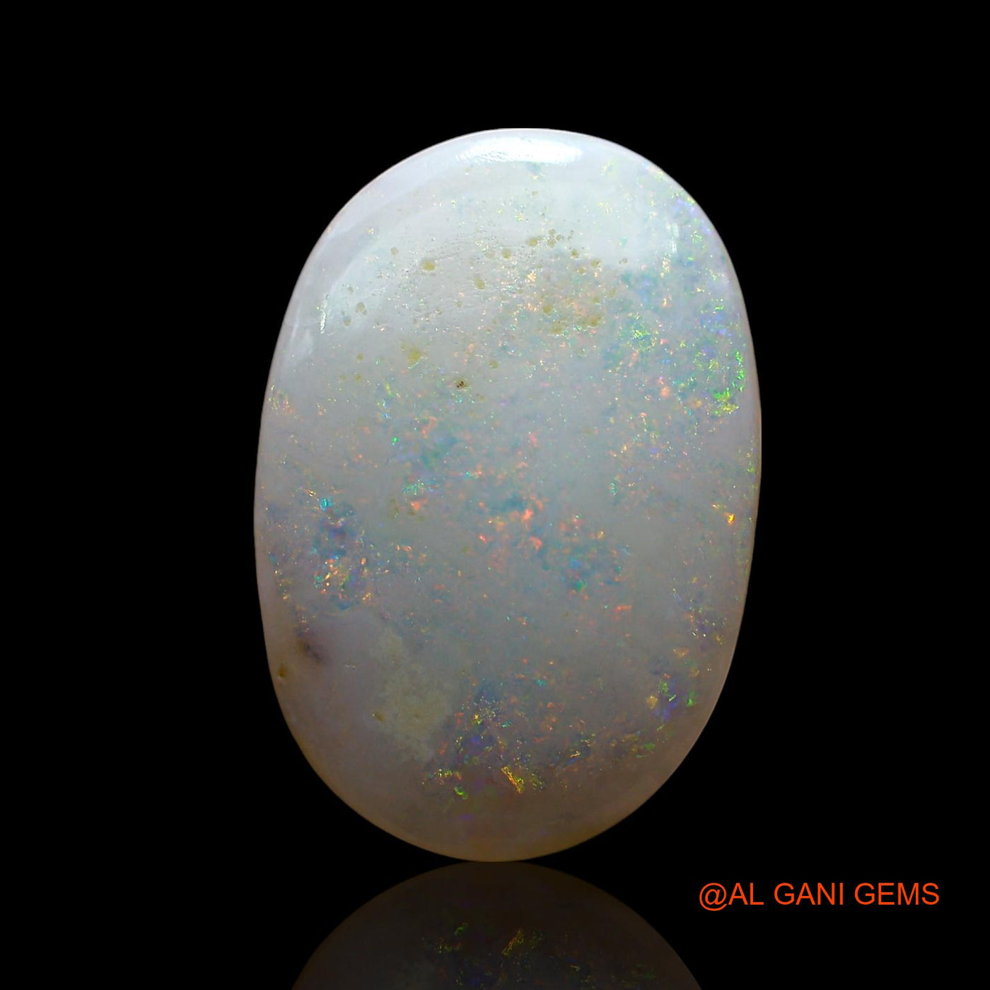 Natural Fire Opal Gemstone 7.00 Cts Loose Oval Cabochon From Australia 19x13x4 mm AE-603