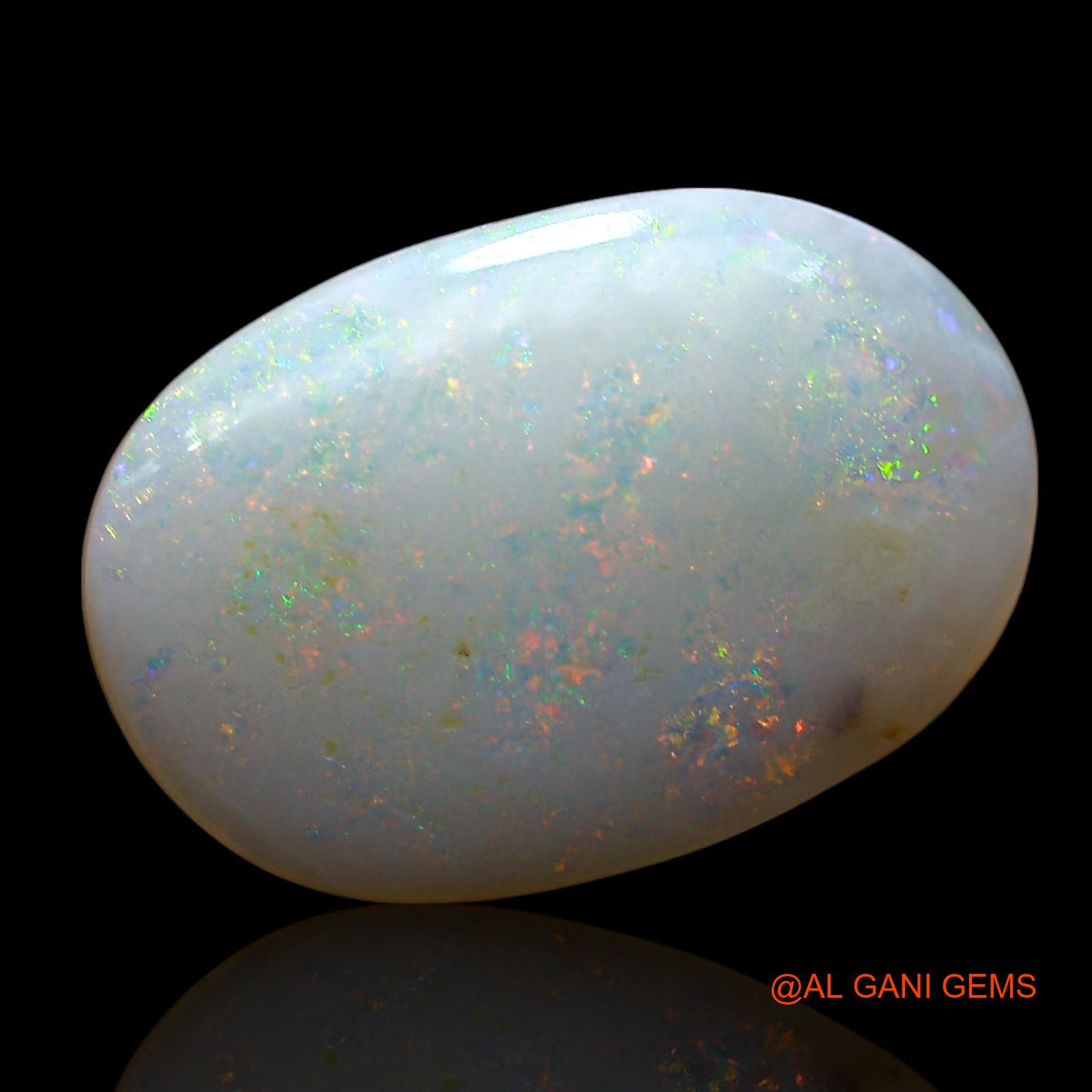 Natural Fire Opal Gemstone 7.00 Cts Loose Oval Cabochon From Australia 19x13x4 mm AE-603