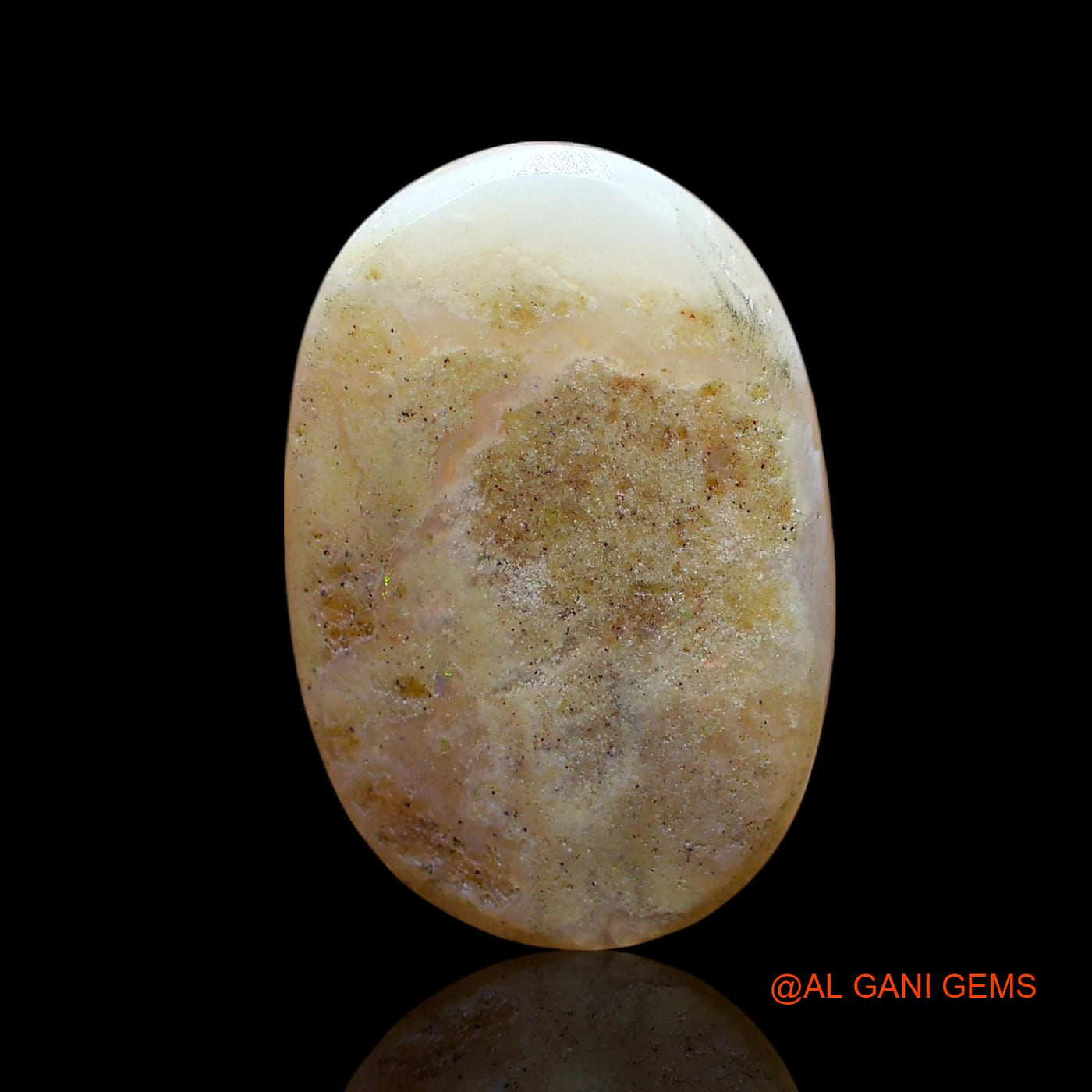 Natural Fire Opal Gemstone 7.00 Cts Loose Oval Cabochon From Australia 19x13x4 mm AE-603