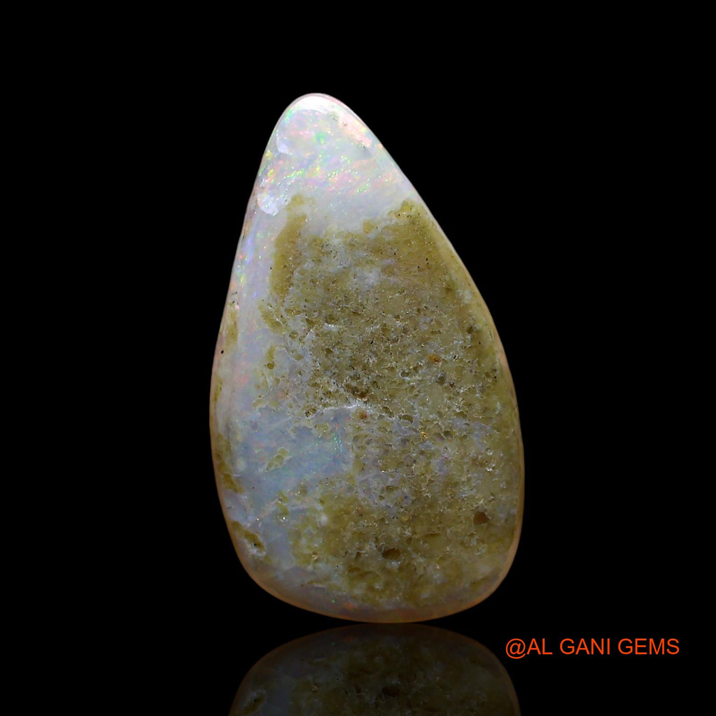 5.00 Cts Natural Australian Fire Opal Loose Gemstone Fancy Cabochon 20x11x3 mm AE-604