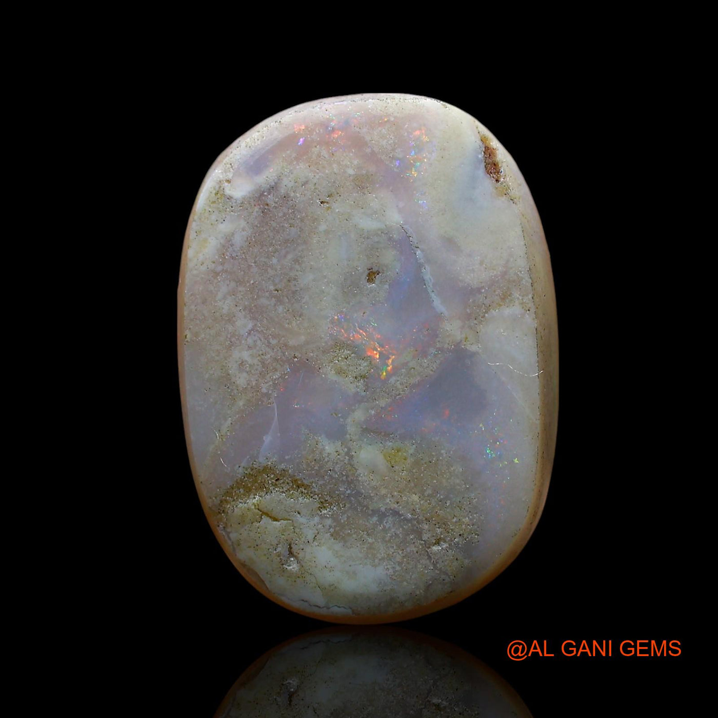 9.00 Cts Natural Australian Fire Opal Oval Cabochon Loose Gemstone For Jewelry 18x13x5 mm AE-608