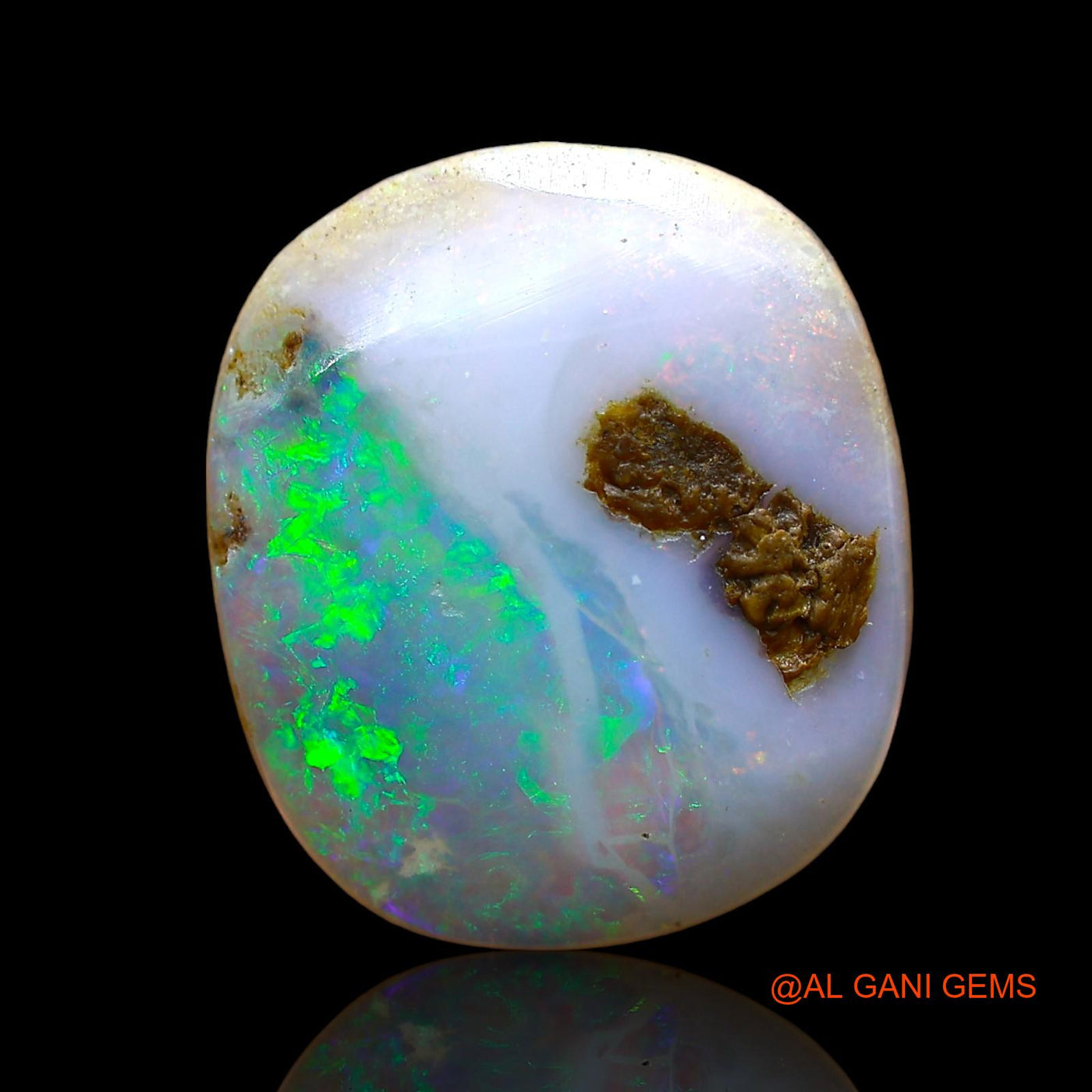 8.00 Cts Natural Australian Fire Opal Loose Gemstone Oval Cabochon 15x13x5 mm AE-60