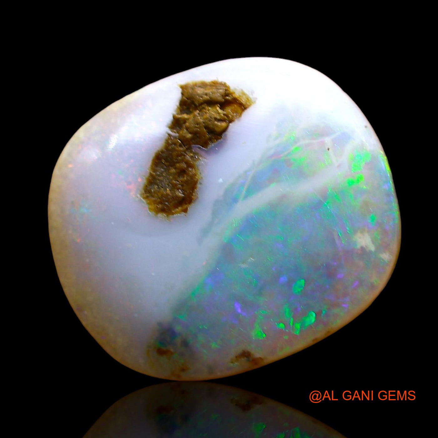 8.00 Cts Natural Australian Fire Opal Loose Gemstone Oval Cabochon 15x13x5 mm AE-60