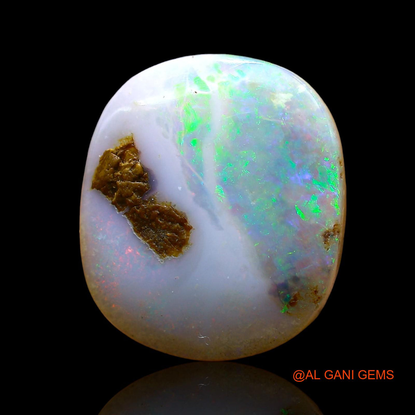 8.00 Cts Natural Australian Fire Opal Loose Gemstone Oval Cabochon 15x13x5 mm AE-60