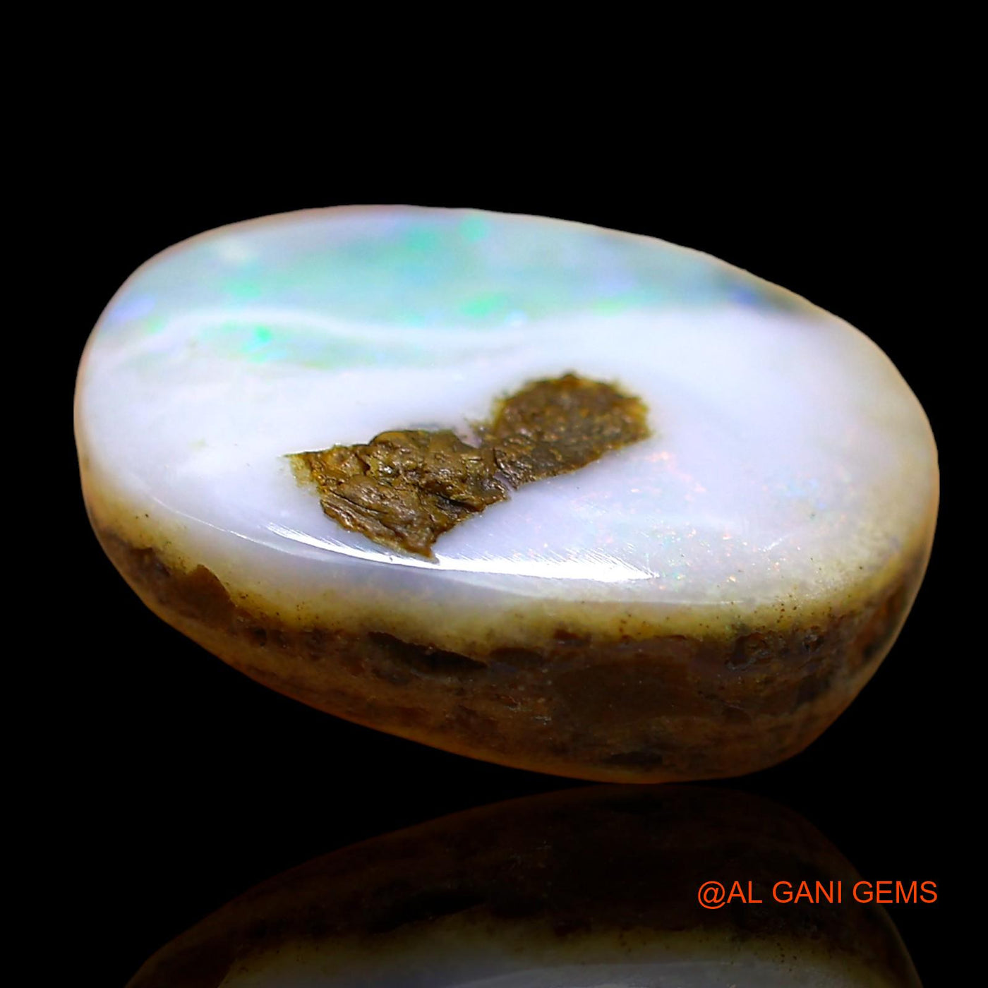 8.00 Cts Natural Australian Fire Opal Loose Gemstone Oval Cabochon 15x13x5 mm AE-60