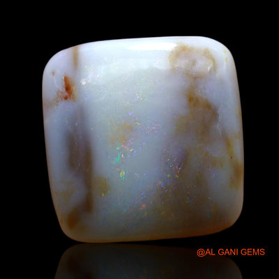 7.00 Cts Natural Australian Fire Opal Loose Gemstone Square Cabochon 15x14x4 mm AE-610