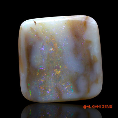 7.00 Cts Natural Australian Fire Opal Loose Gemstone Square Cabochon 15x14x4 mm AE-610