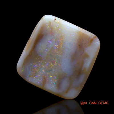 7.00 Cts Natural Australian Fire Opal Loose Gemstone Square Cabochon 15x14x4 mm AE-610