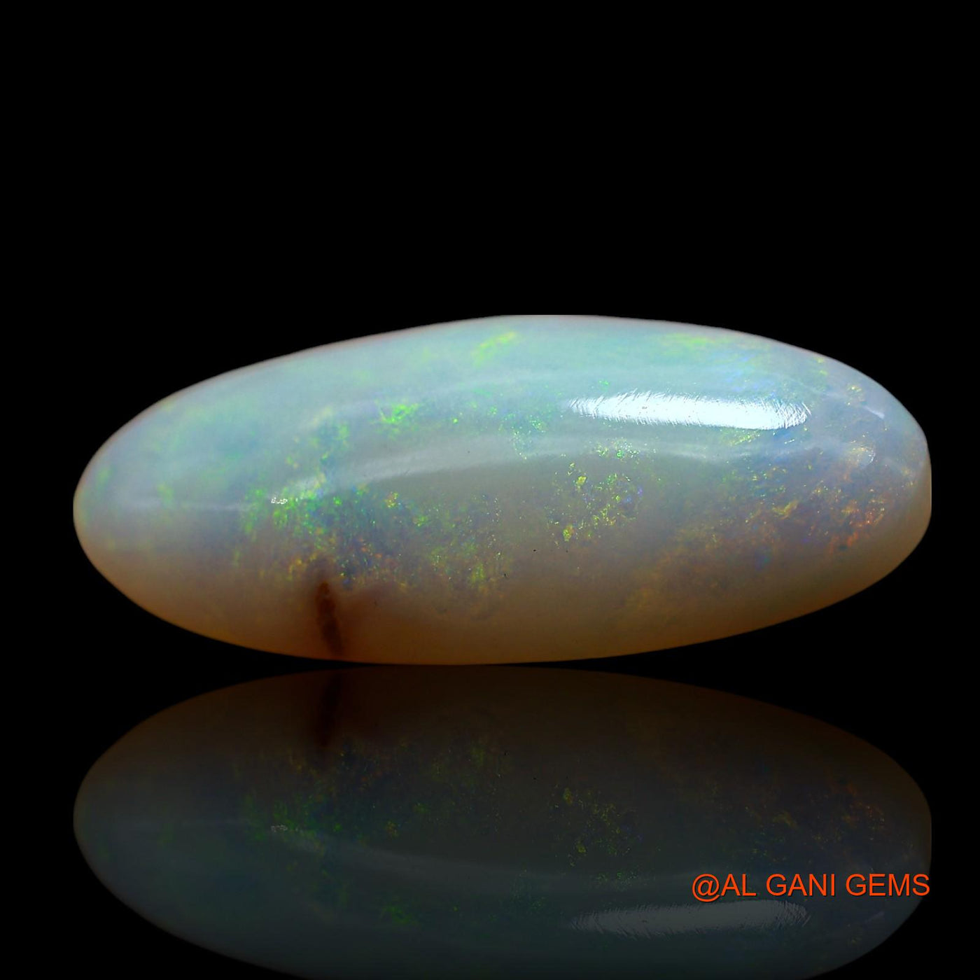 6.00 Cts Natural Australian Fire Opal Loose Gemstone Fancy Cabochon 20x9x5 mm AE-612
