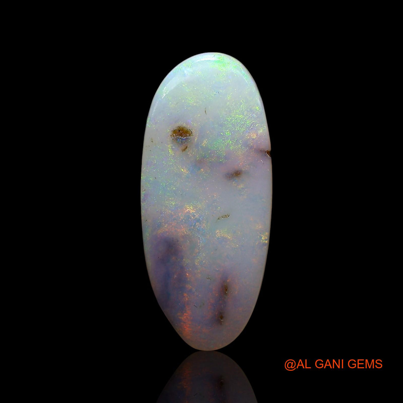 6.00 Cts Natural Australian Fire Opal Loose Gemstone Fancy Cabochon 20x9x5 mm AE-612