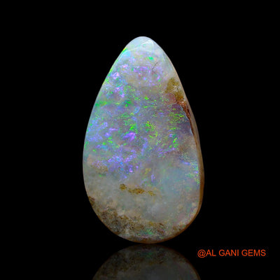 5.00 Cts Natural Australian Fire Opal Loose Gemstone Pear Cabochon 19x11x4 mm AE-613