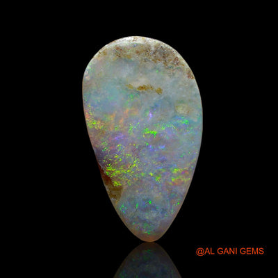 5.00 Cts Natural Australian Fire Opal Loose Gemstone Pear Cabochon 19x11x4 mm AE-613