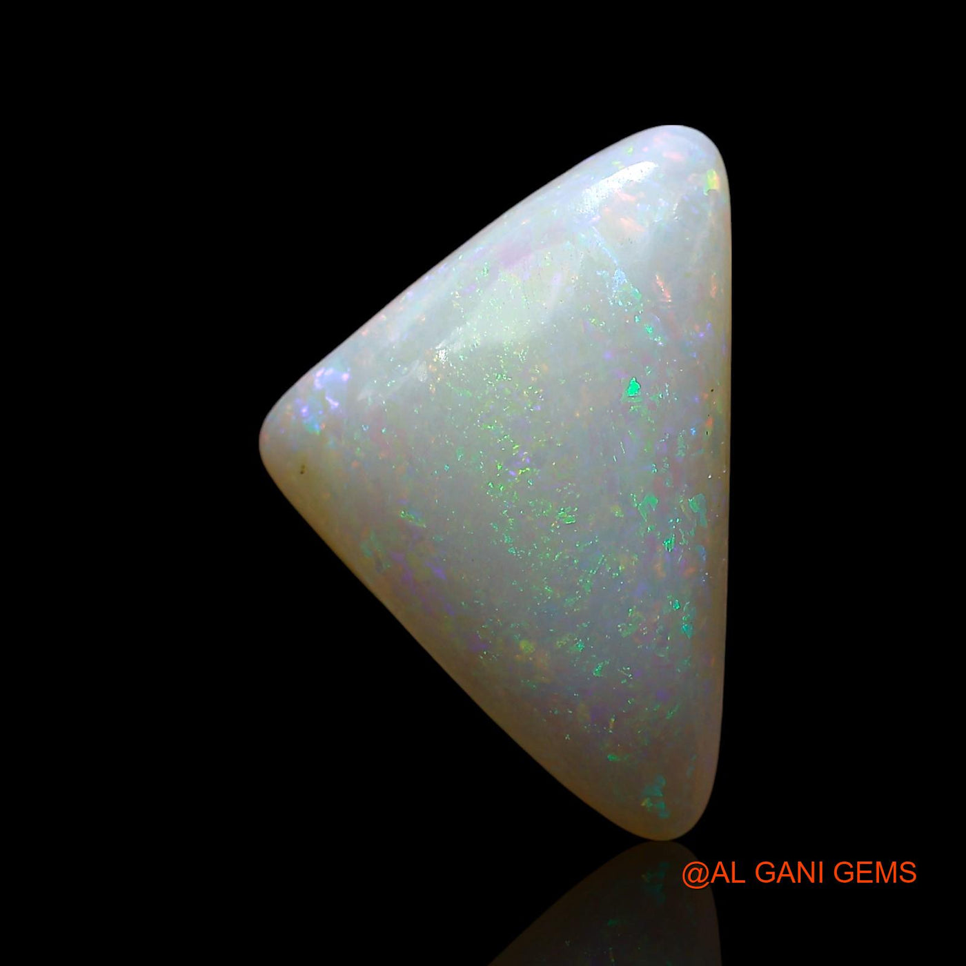 5.00 Cts Natural Australian Fire Opal Loose Gemstone Trillion Cabochon 18x12x4 mm AE-614