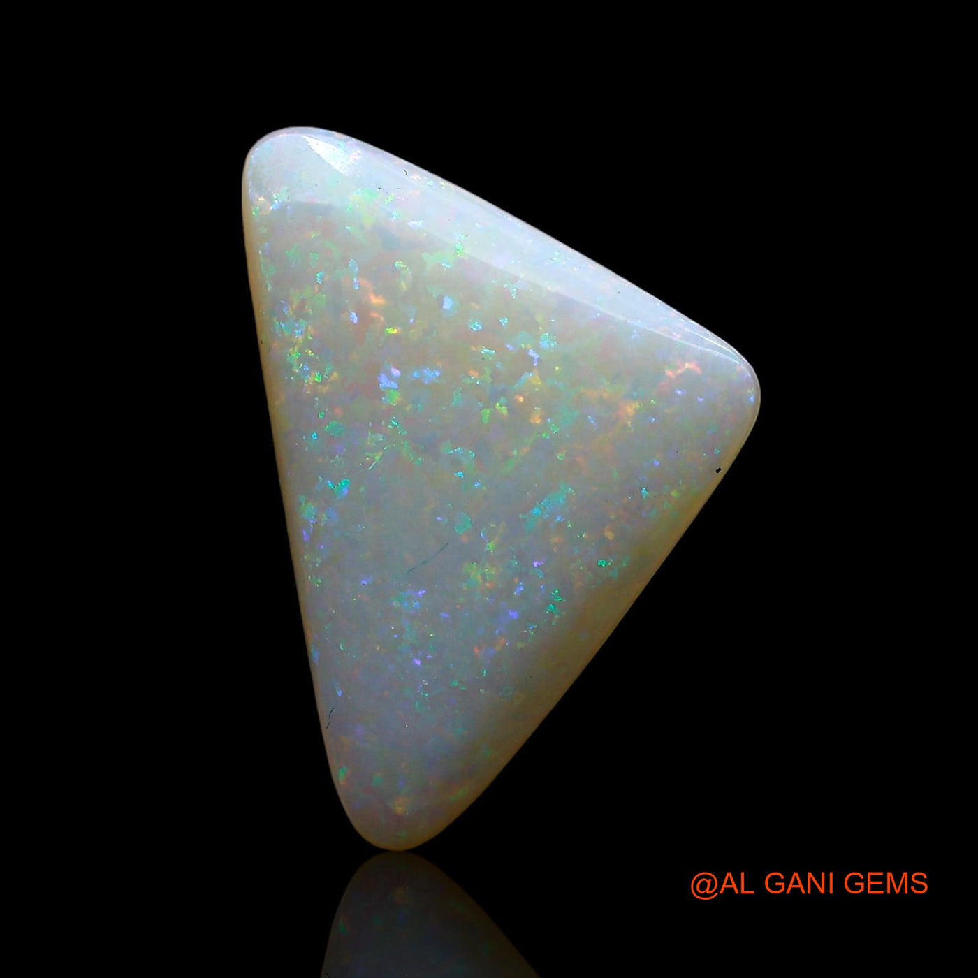 5.00 Cts Natural Australian Fire Opal Loose Gemstone Trillion Cabochon 18x12x4 mm AE-614