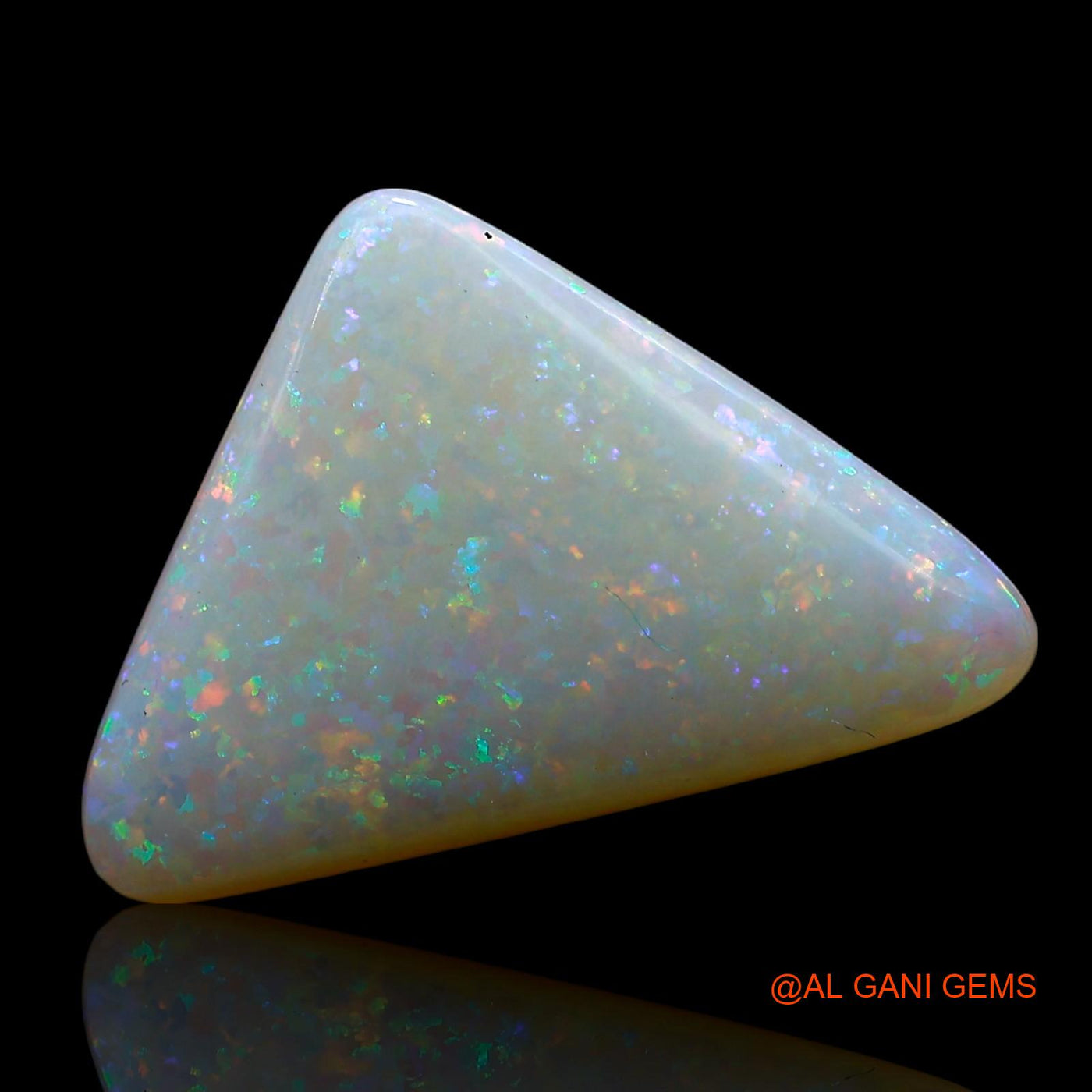 5.00 Cts Natural Australian Fire Opal Loose Gemstone Trillion Cabochon 18x12x4 mm AE-614