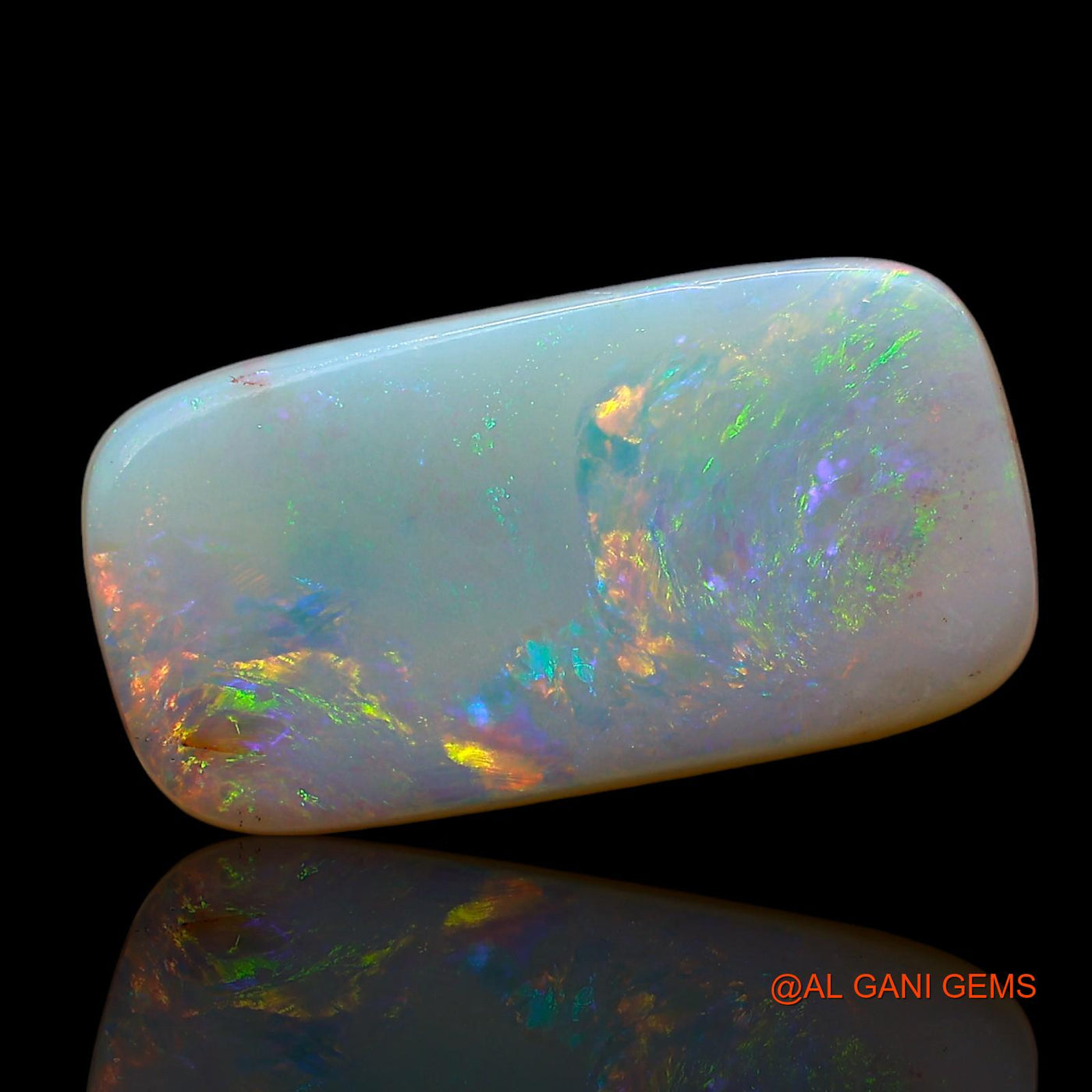 5.00 Cts Unheated Australian Fire Opal Loose Gemstone Oval Cabochon Natural 19x10x3 mm AE-616