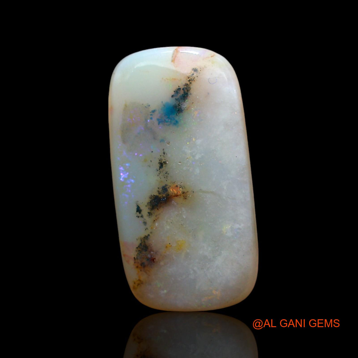 5.00 Cts Unheated Australian Fire Opal Loose Gemstone Oval Cabochon Natural 19x10x3 mm AE-616