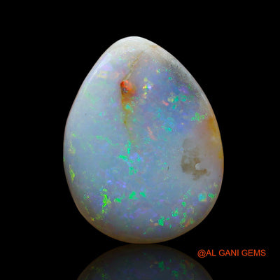 6.00 Cts Unheated Australian Fire Opal Loose Gemstone Pear Cabochon Natural 17x13x4 mm AE-617