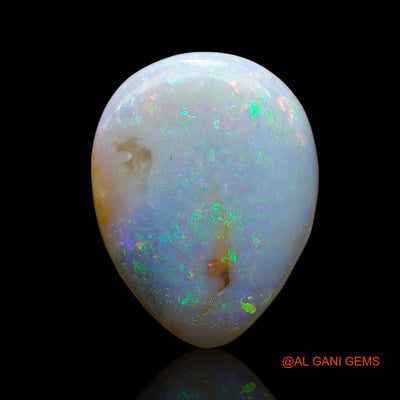 6.00 Cts Unheated Australian Fire Opal Loose Gemstone Pear Cabochon Natural 17x13x4 mm AE-617